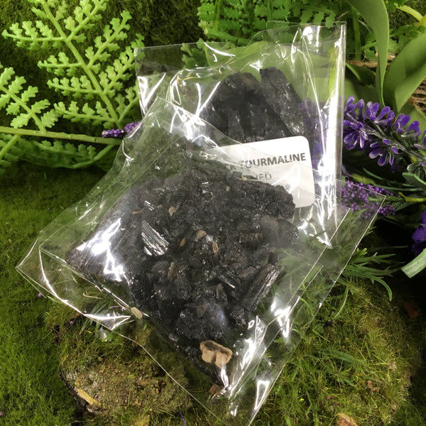CRYSTALS FOR PROTECTION- Crushed Black Tourmaline