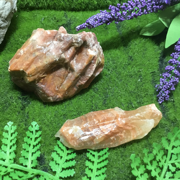 UNEARTHED TREASURE RAW RED CALCITE