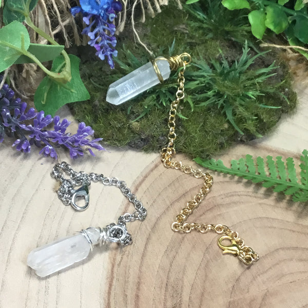 DIY create your own pendulum crystal chain. Divination- Energy Work Tool