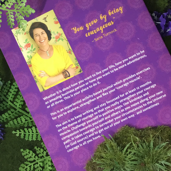 COURAGE UNRAVELED Journal and Crystal Gift Set - Crystals for Confidence & Courage