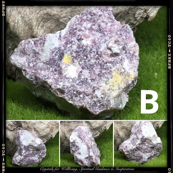 Crystals for Peace and Tranquility. RAW LEPIDOLITE