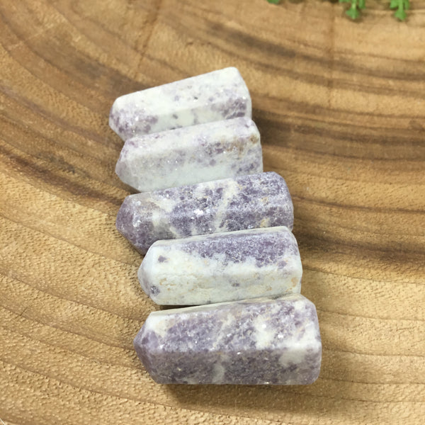 Lepidolite mini handcrafted generators - crystal grids