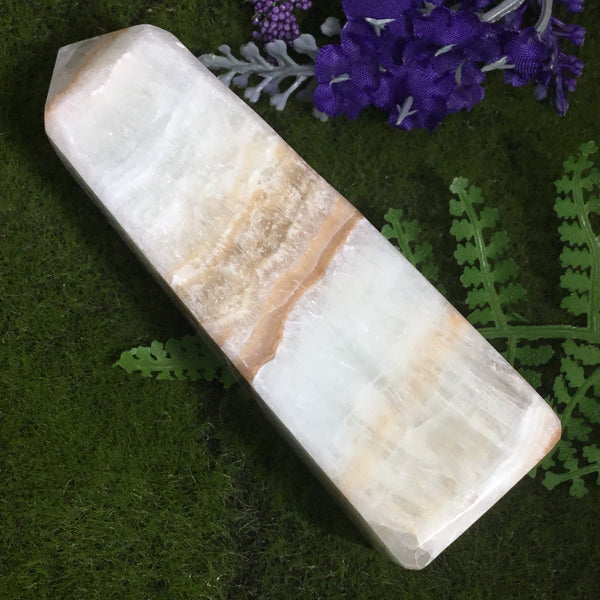 Caribbean Blue Calcite Point- Tower cleanse & purify