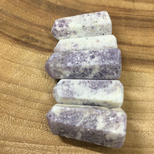 Lepidolite mini handcrafted generators - crystal grids