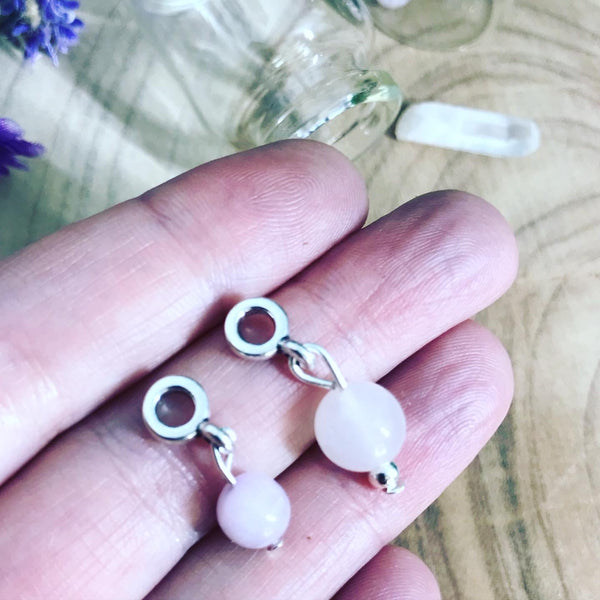 Baby Shower Rose Quartz & Kunzite BLESSING BEADS