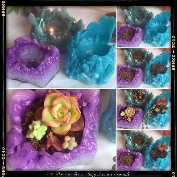 Crystal Shaped Candles- Sacred Space Home Decor