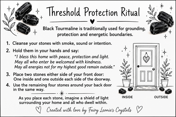 Sacred Threshold Black Tourmaline Protection Ritual