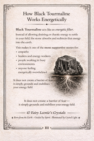 Black tourmaline - crystal secrets