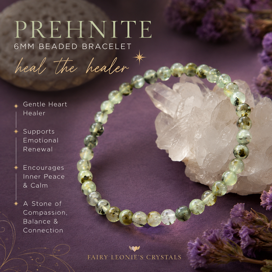 Heal the Healer- prehnite with epidot Bracelet