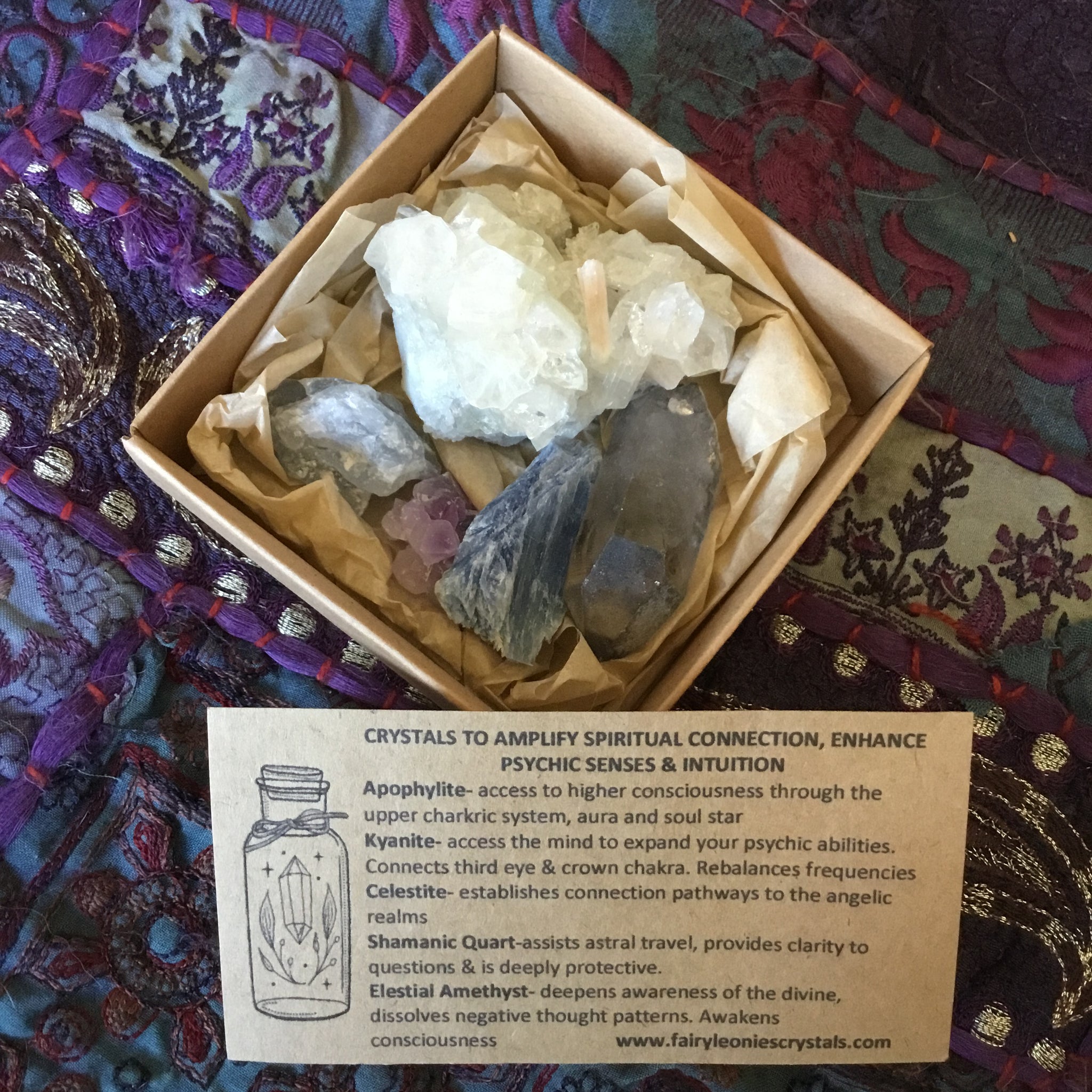Spiritual amplification crystal pack