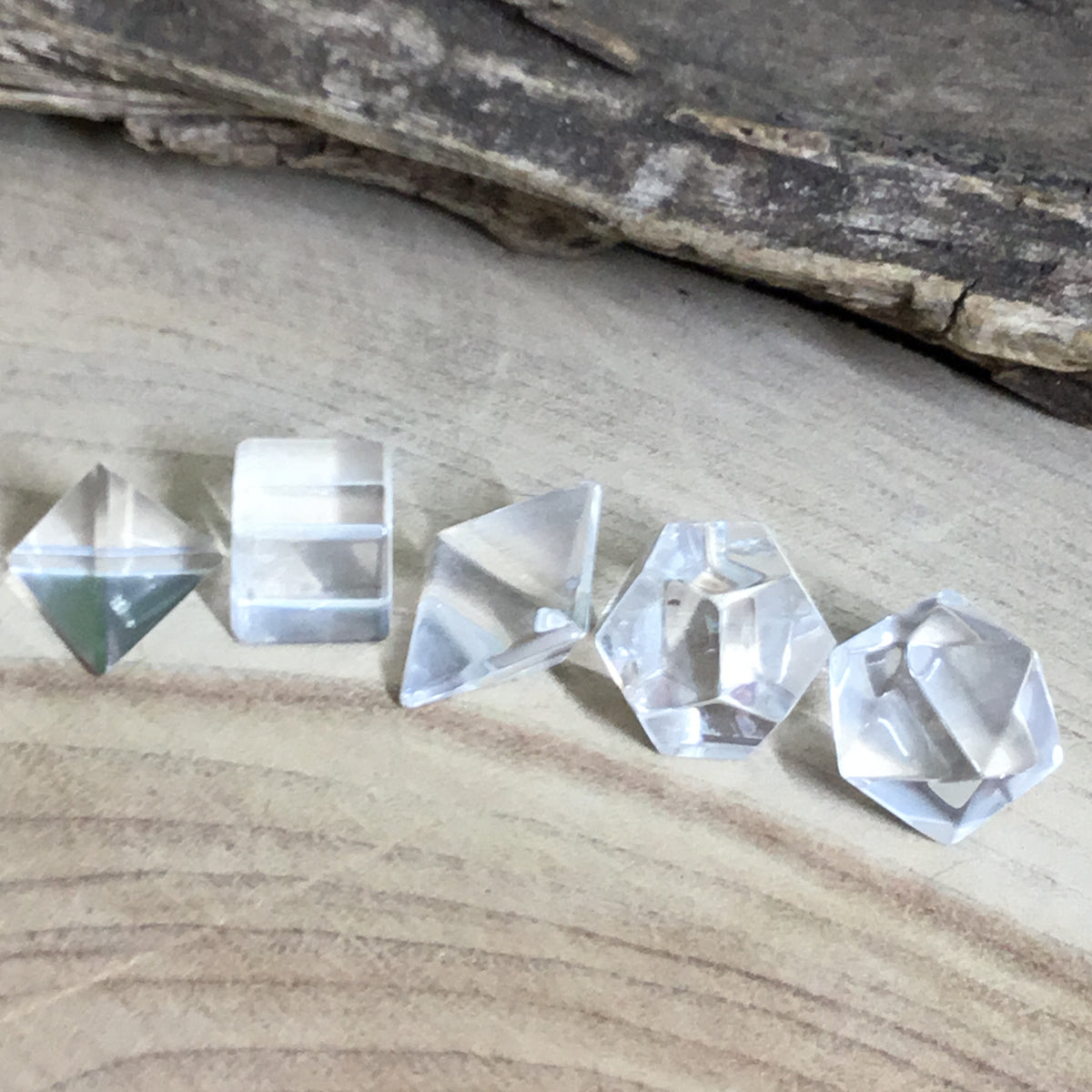 Sacred geometry Platonic solid healing shape set