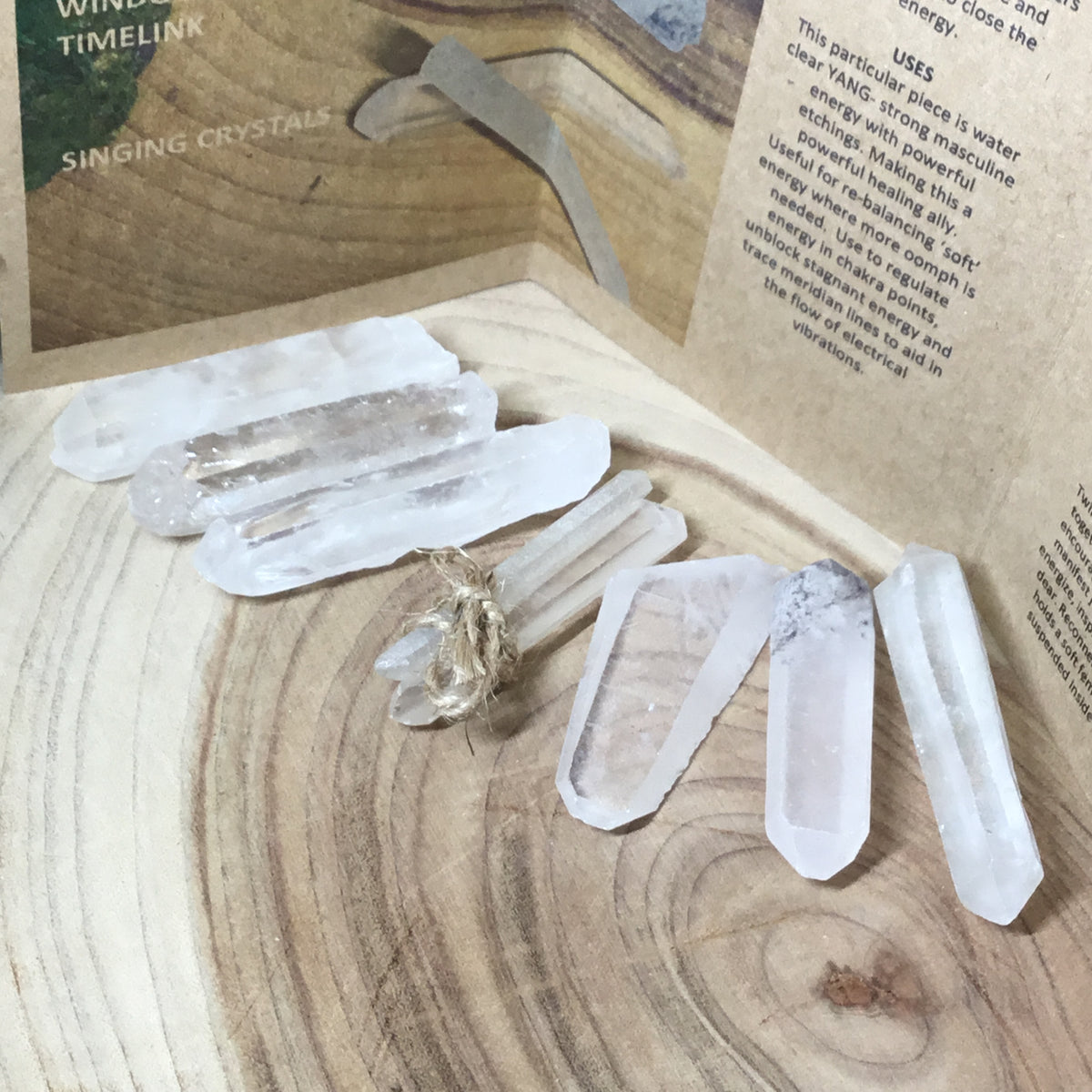 Master vibrational NATURAL RAW formational Quartz crystal point set advanced crystal wellbeing