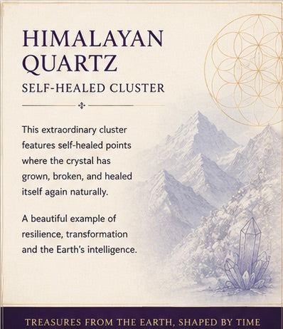 The Becoming | Himalayan Self-Healed Quartz Cluster | 177.5g