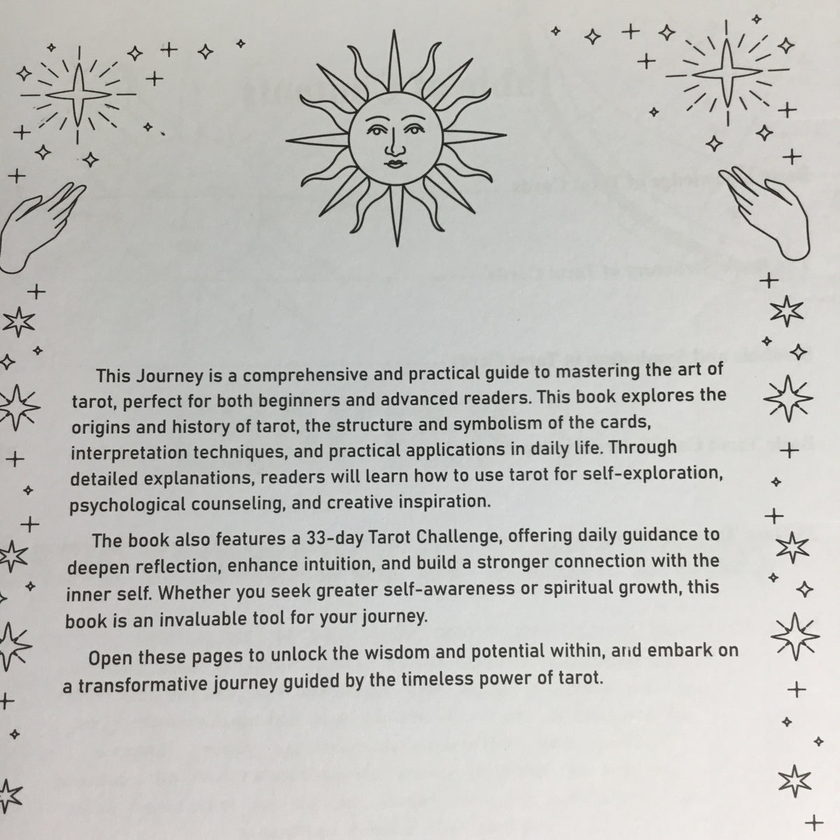 33 Days of tarot challenge, journal, learning and self discovery workbook