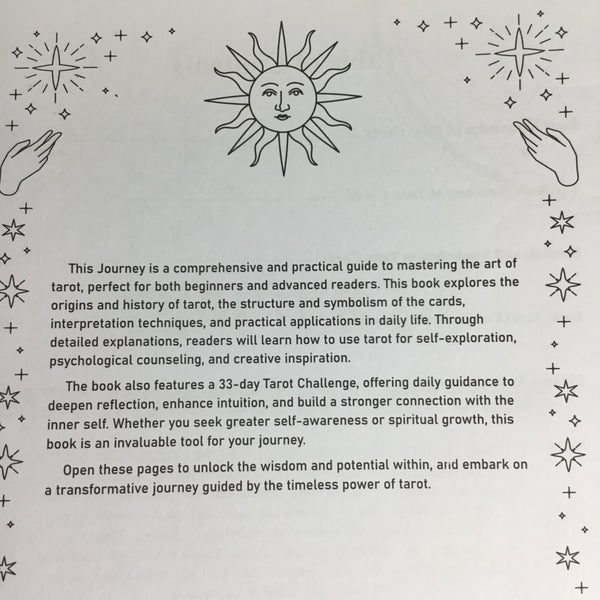 33 Days of tarot challenge, journal, learning and self discovery workbook