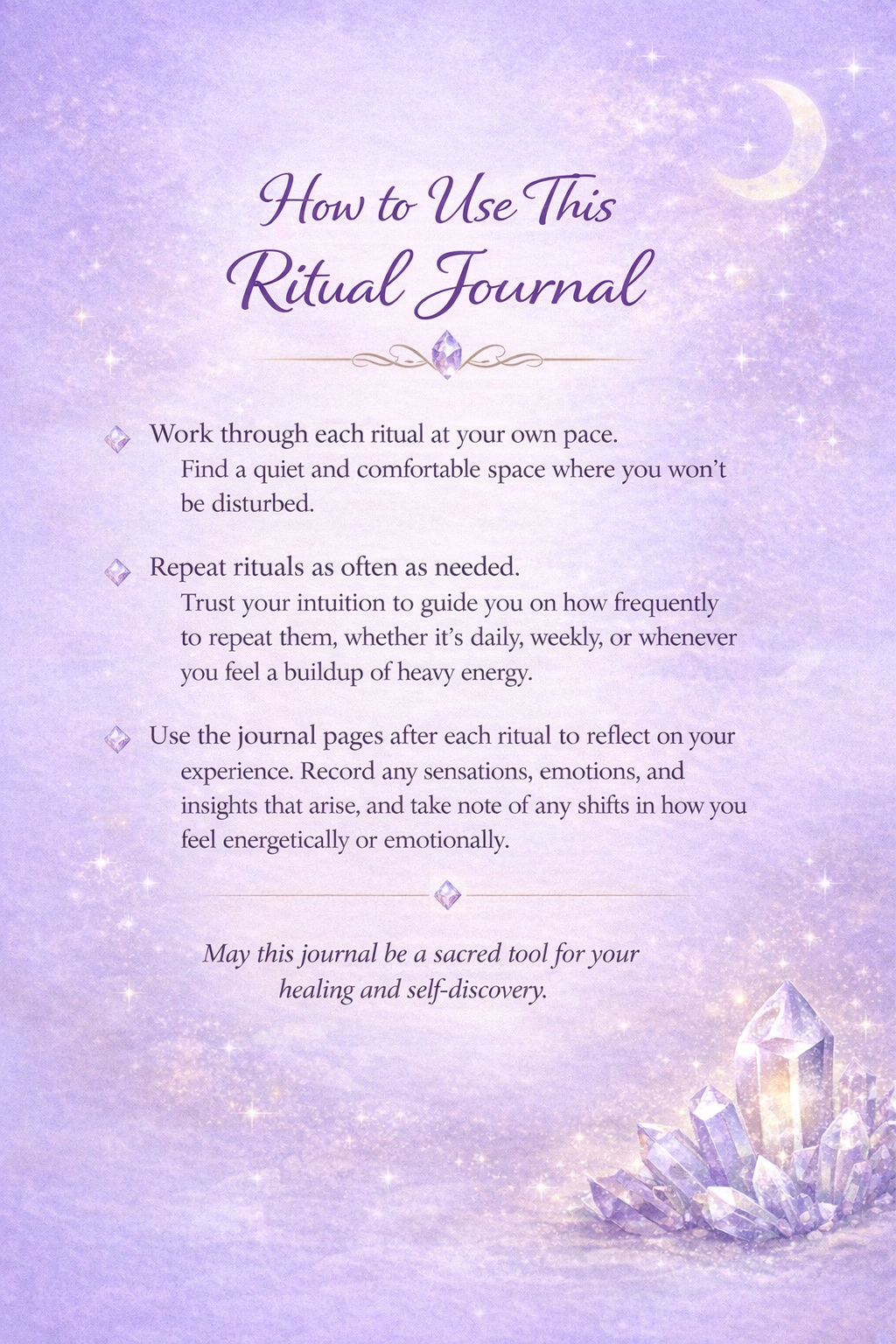 Auric Cleanse  Ritual Journal Digital Book