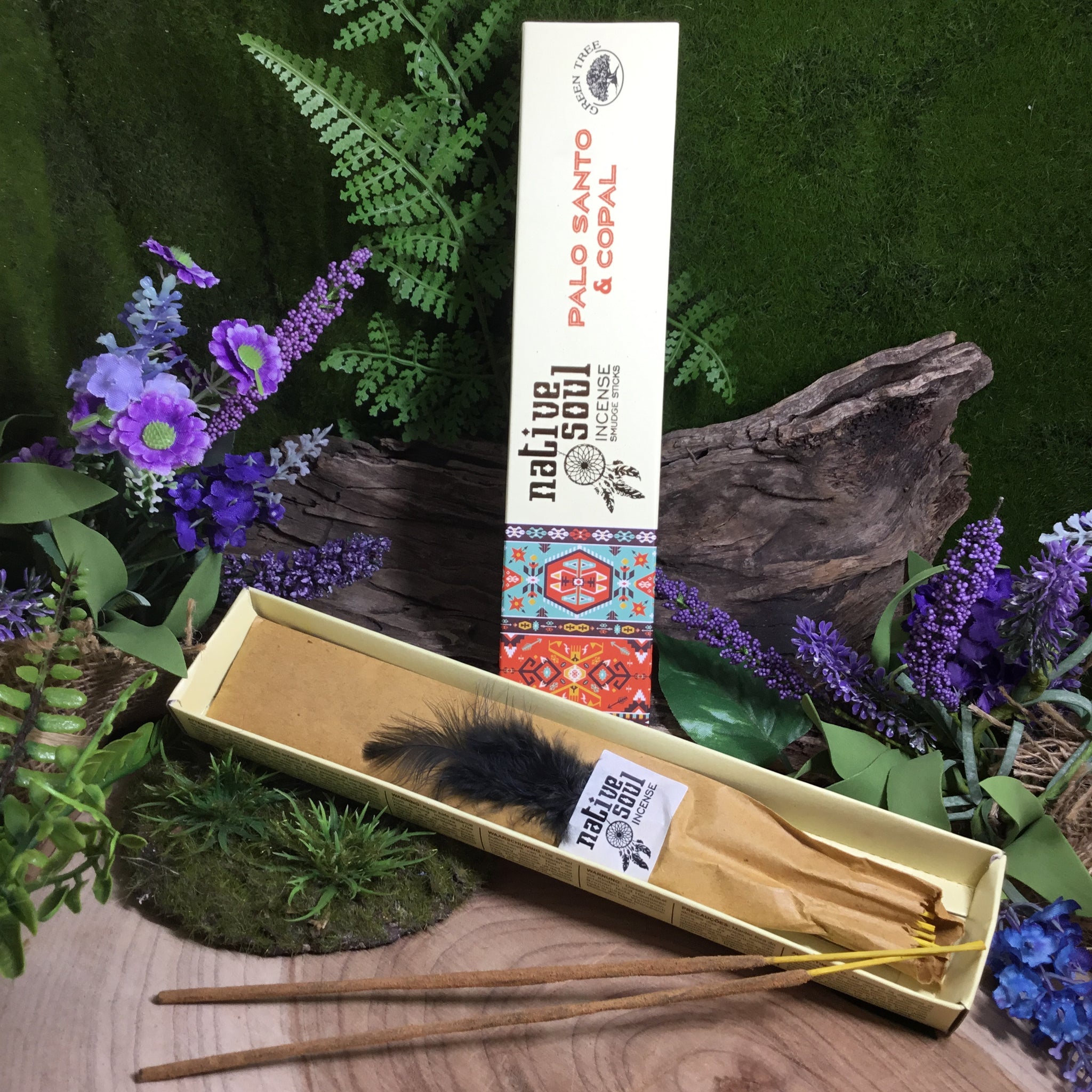 Palo Santo and copal “native soul” incense sticks