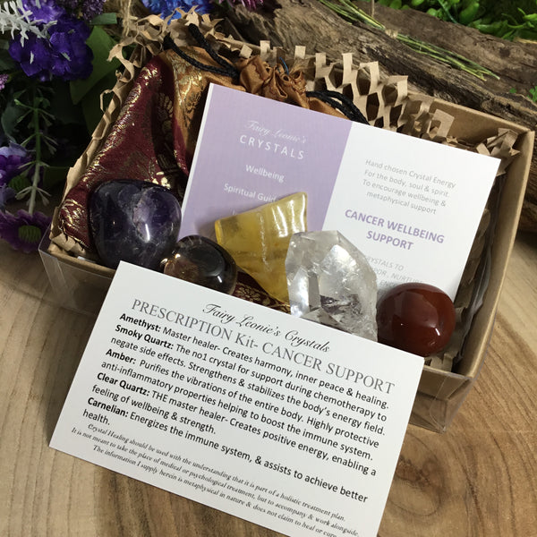 Cancer Wellbeing Support Crystal Prescription Kit