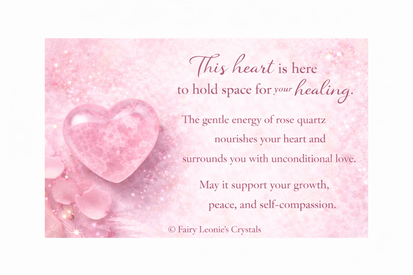 Sacred Heart Crystal Blessings of Love & Comfort