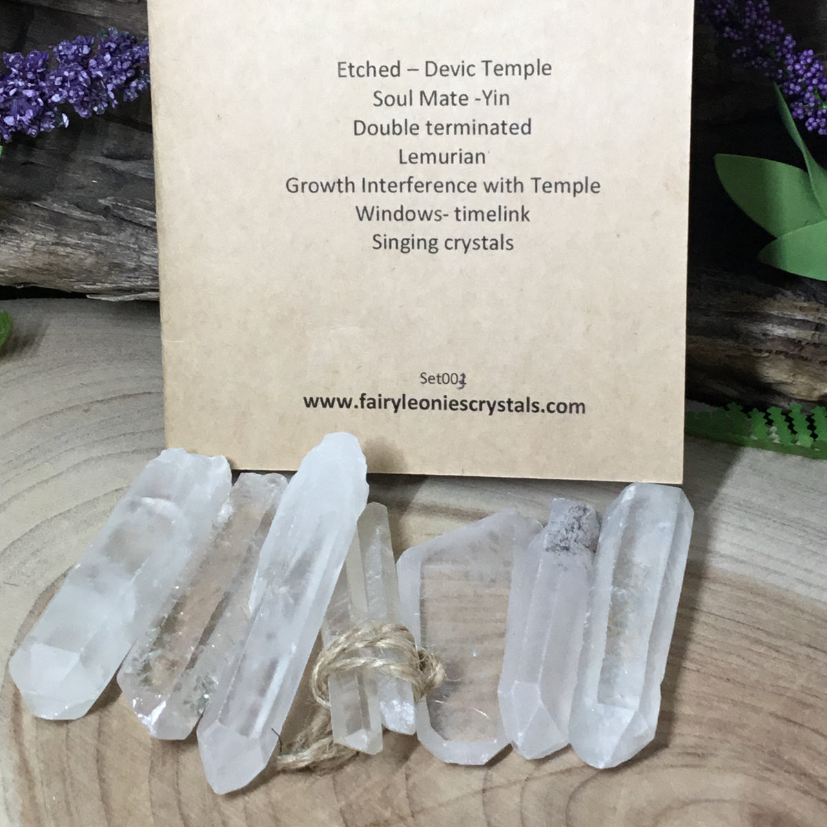 Master vibrational NATURAL RAW formational Quartz crystal point set advanced crystal wellbeing