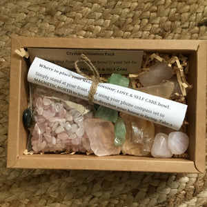 SELF CARE, LOVE & RELATIONSHIP Feng Shui Crystal activation kit