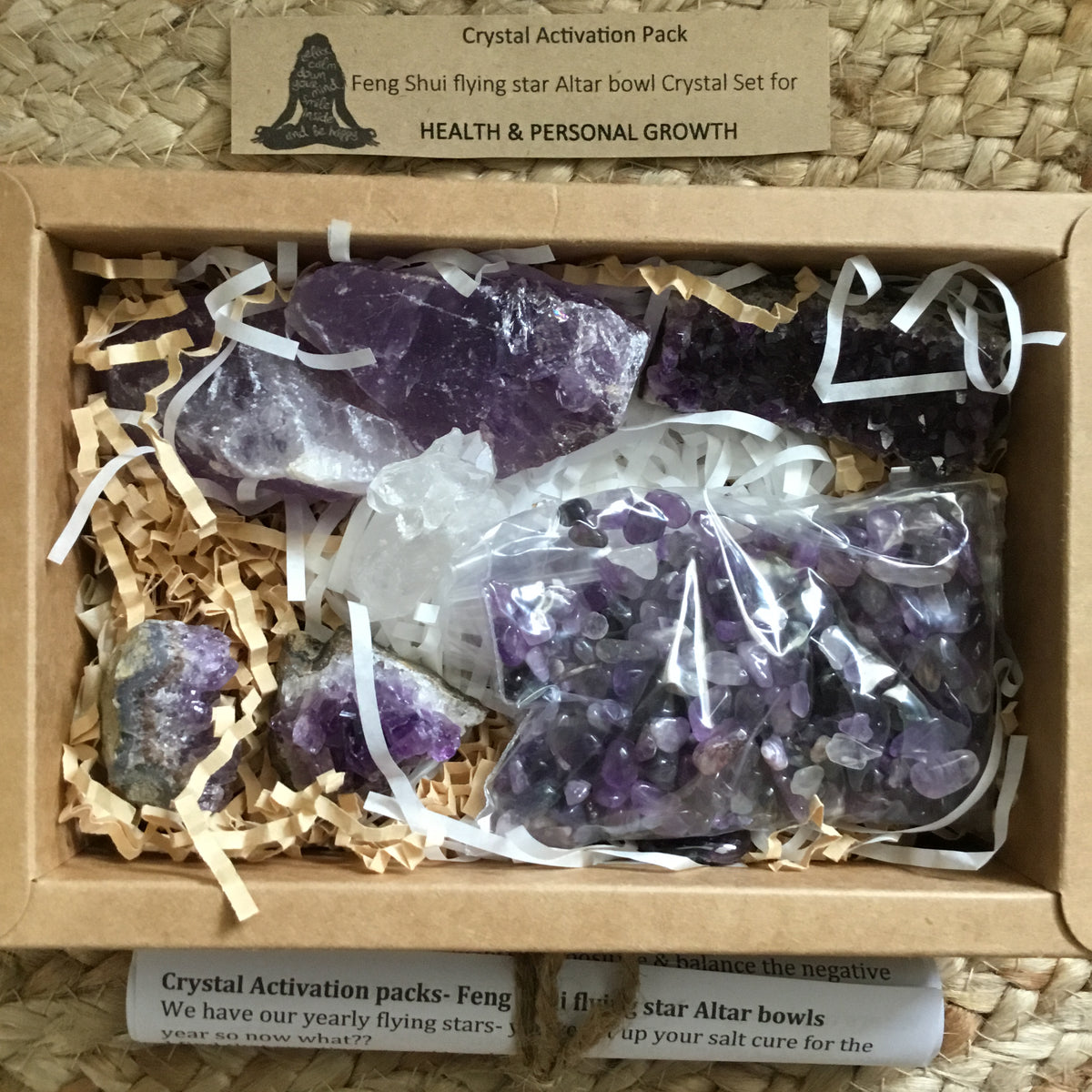 HEALTH & PERSONAL GROWTH Feng Shui Crystal activation kit