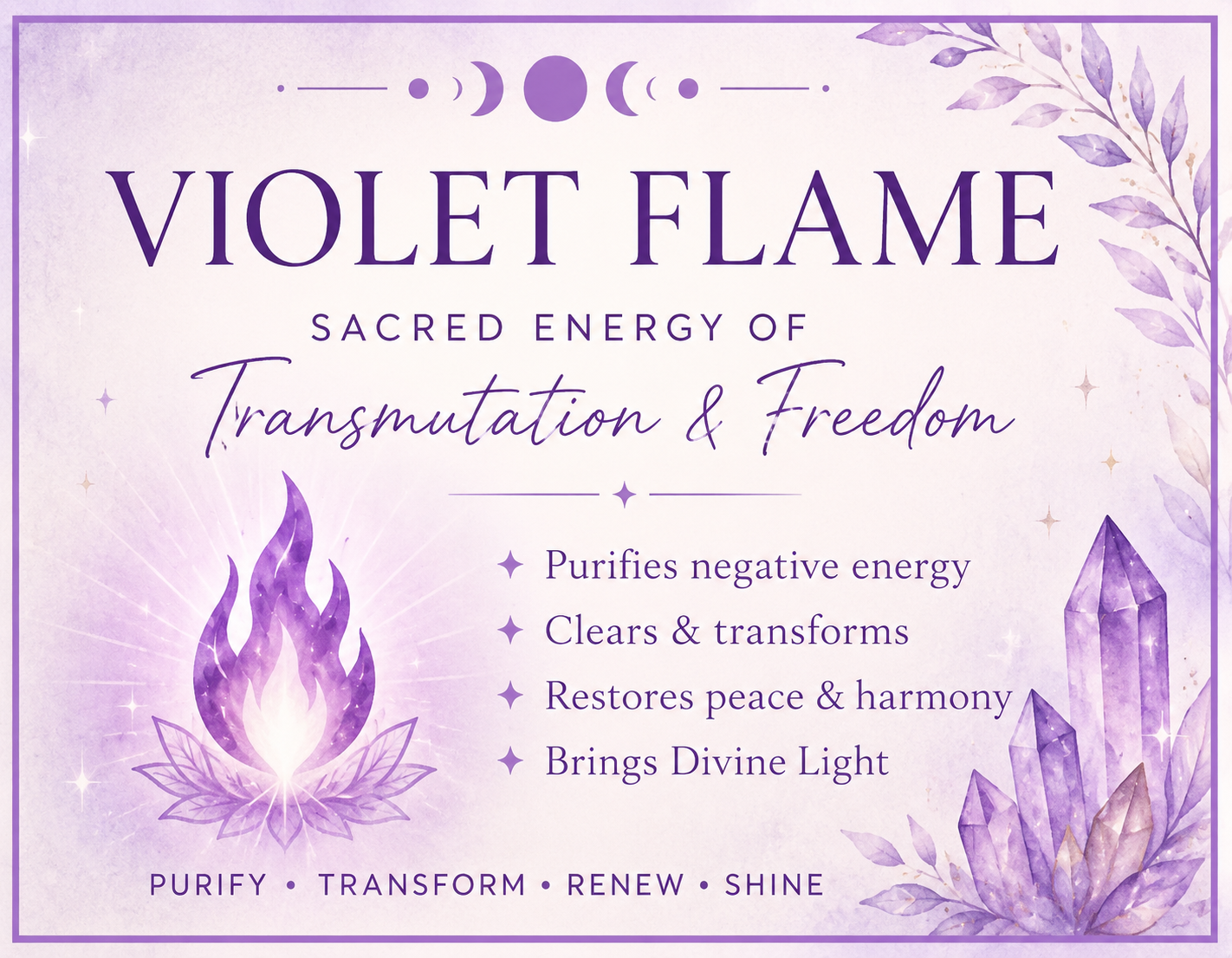 Saint Germain’s Violet Flame Ritual Kit