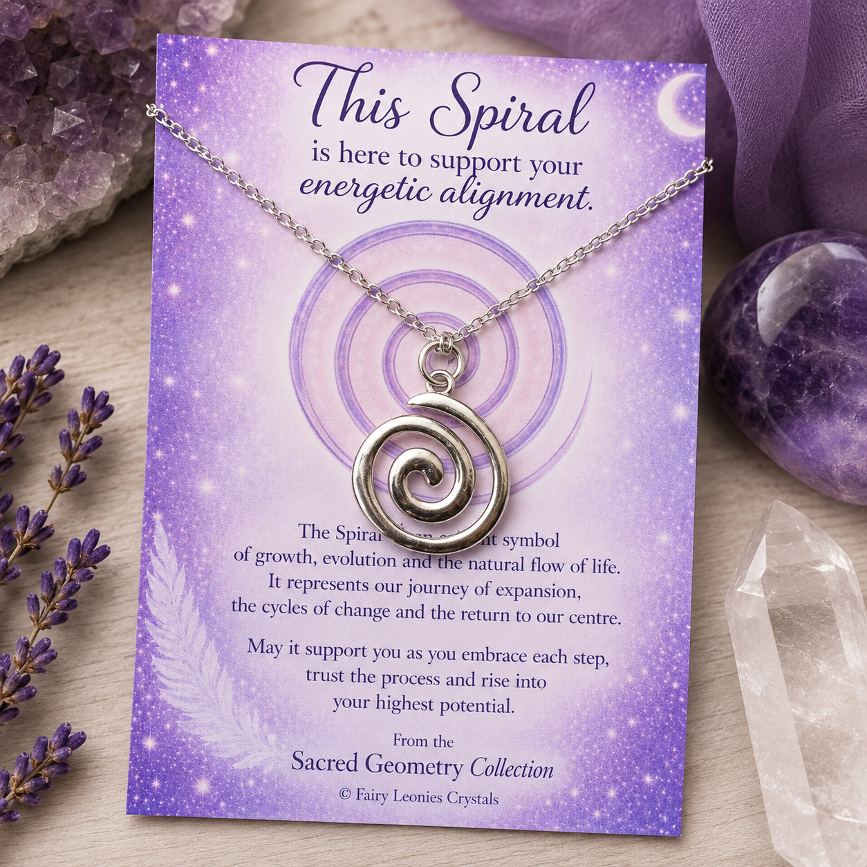 Spiral  Charm necklace