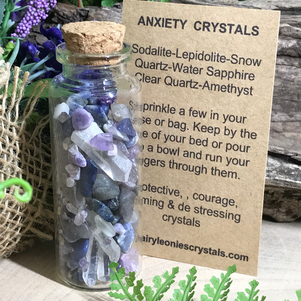 Anxiety Crystal chip vial