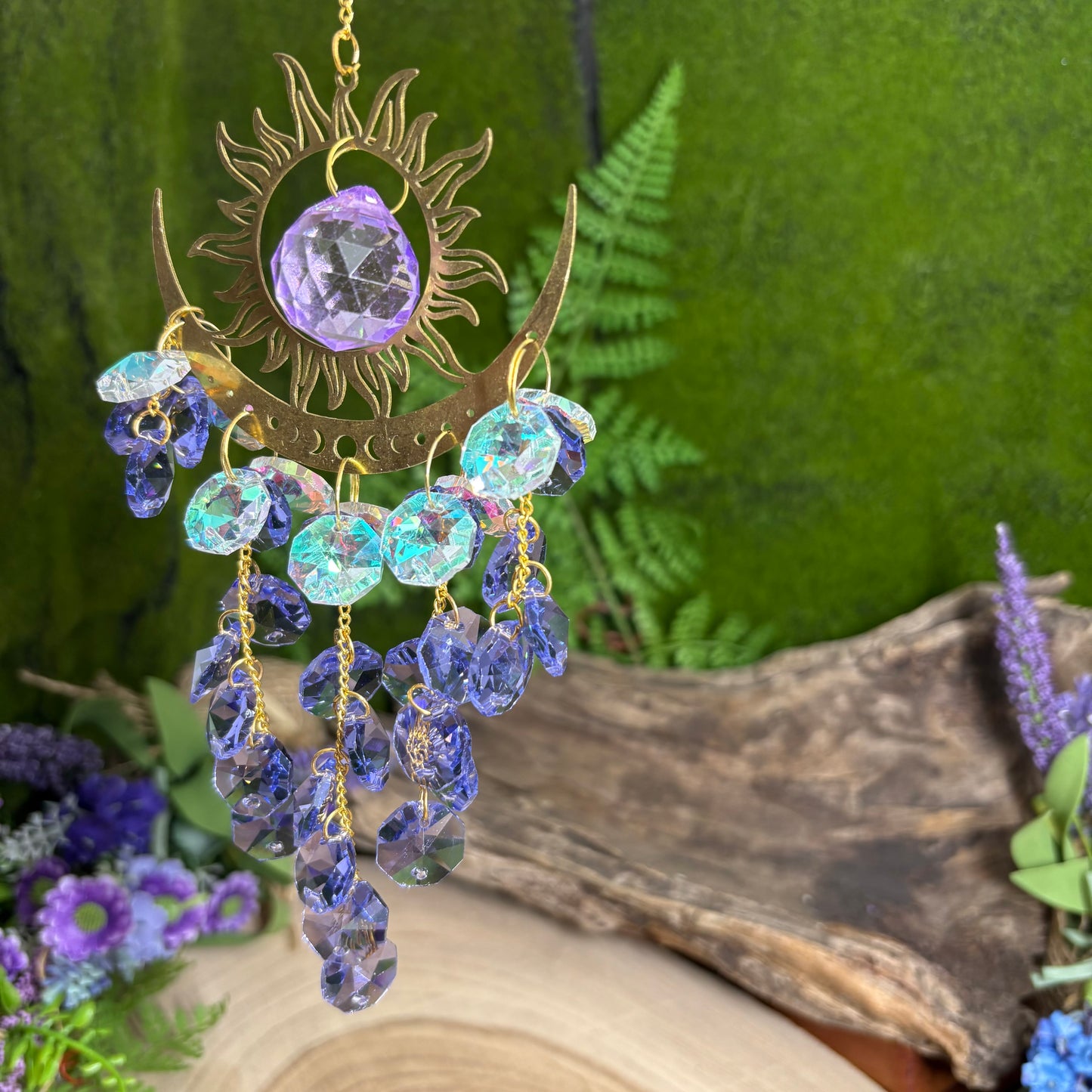 Celestial Skies- Purple sun catcher