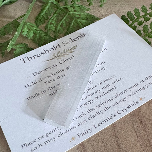 Threshold Selenite doorway cleansing ritual