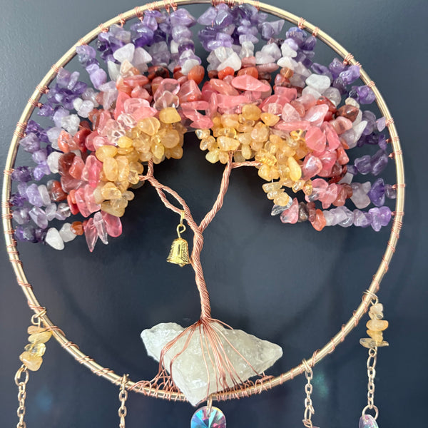 Tree of Happiness Crystal Suncatcher
