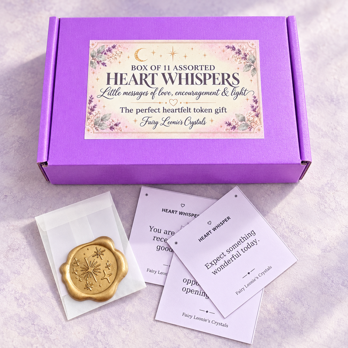 Heart Whispers Gift Box — 11 Little Messages of Love & Light | $30