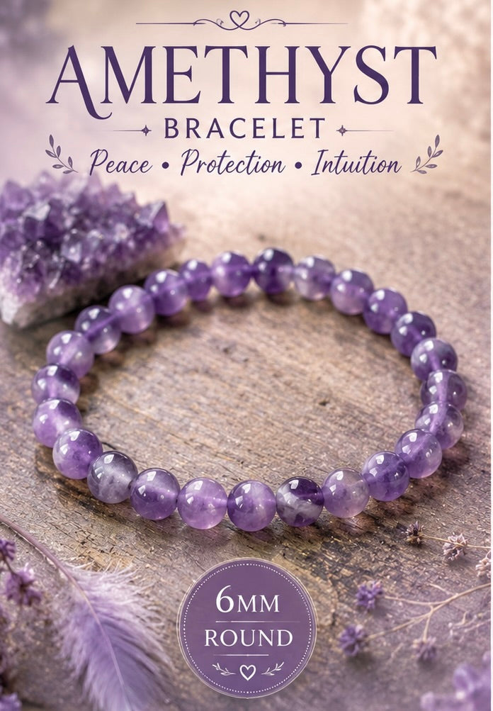 Amethyst Bracelet- Peace-protection - intuition