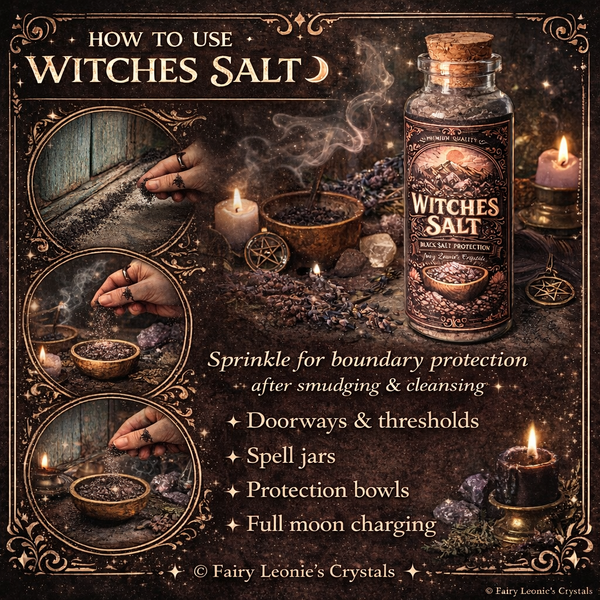 Black salt - witches salt protection. Cleanse & Purify