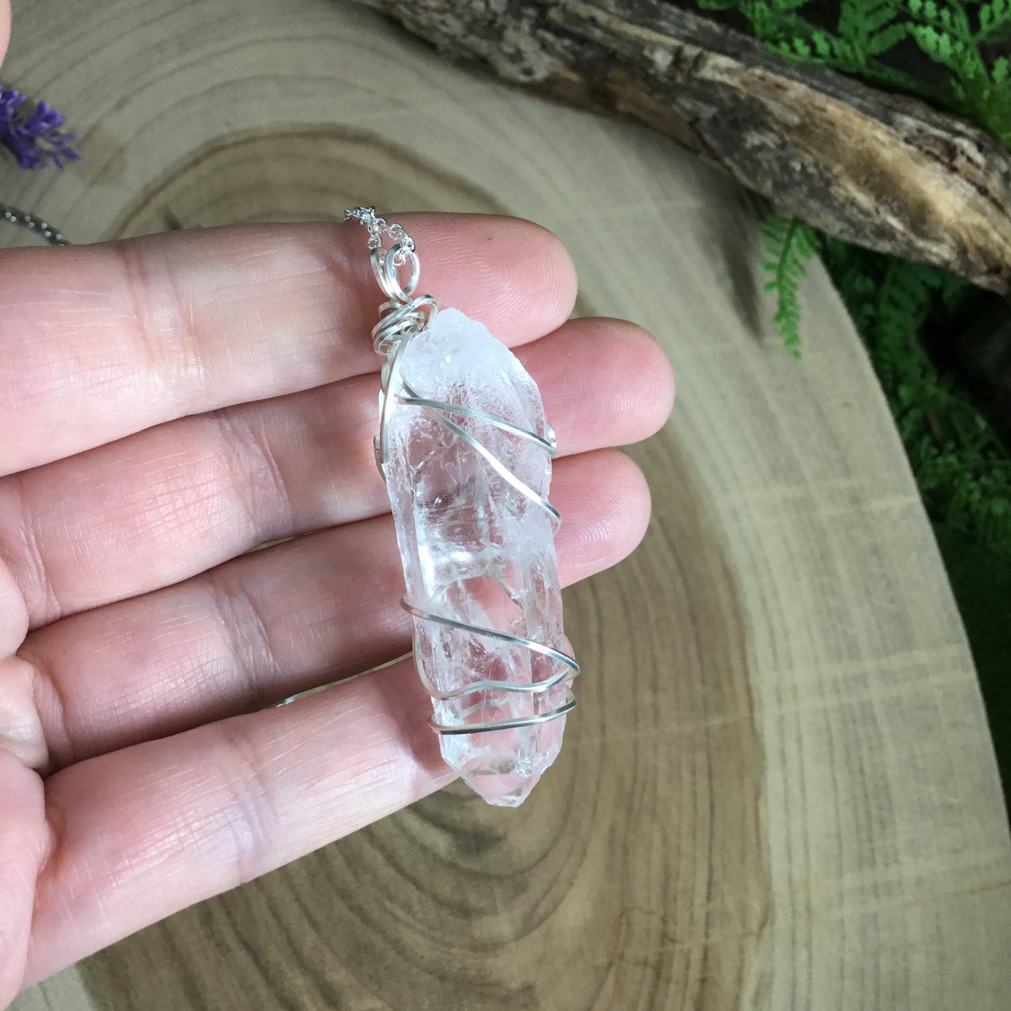 Lazer Quartz pendant/pendulum. Divination -  Energy Work Tool