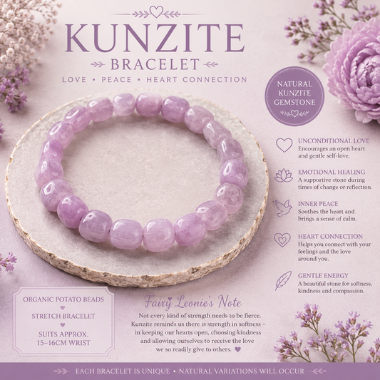 Kunzite Bracelet – Love • Peace • Heart Connection