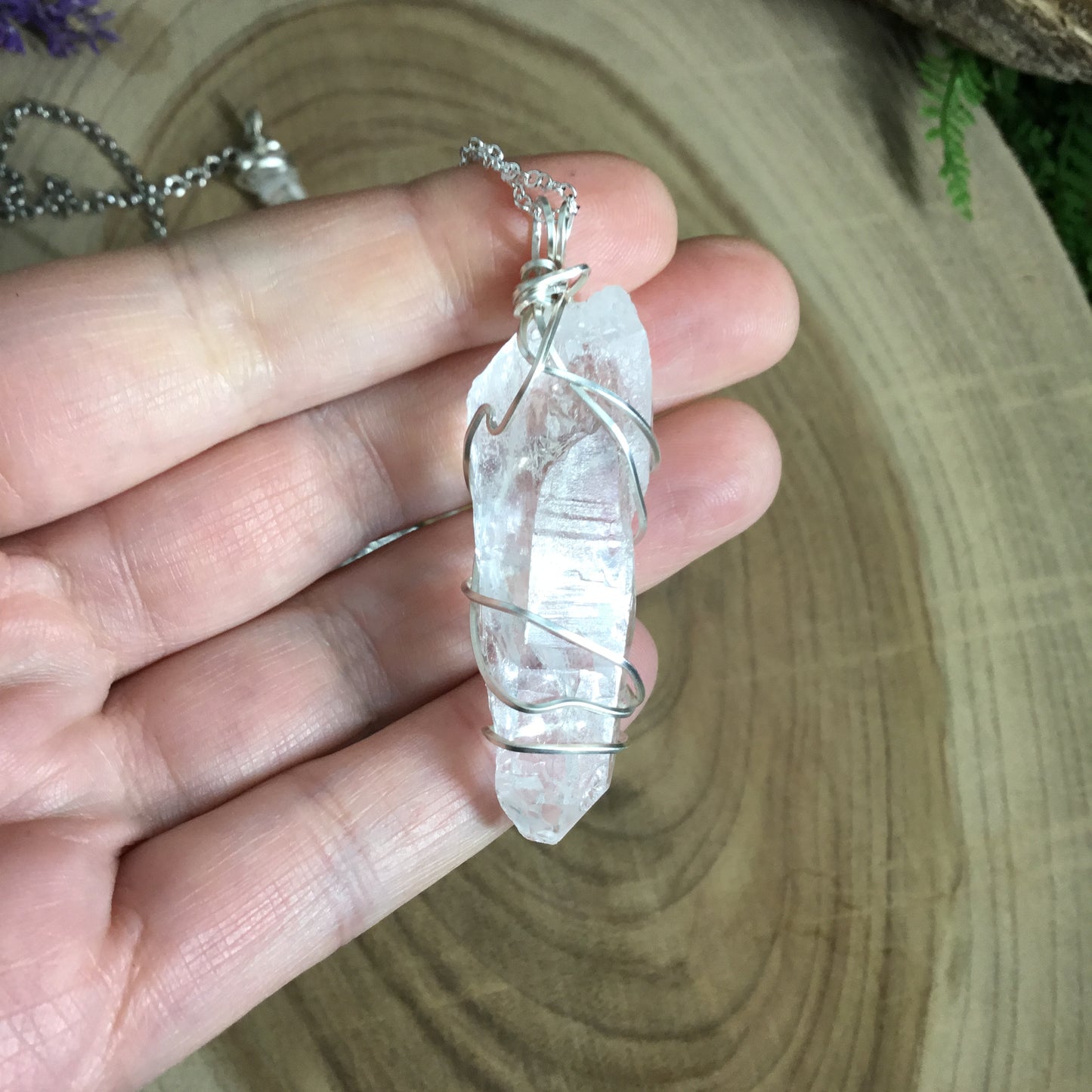 Lazer Quartz pendant/pendulum. Divination -  Energy Work Tool