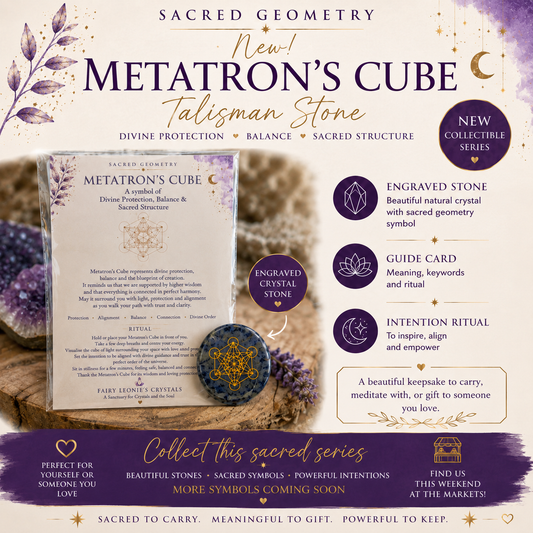 Metatron's Cube Sacred Geometry Crystal Talisman