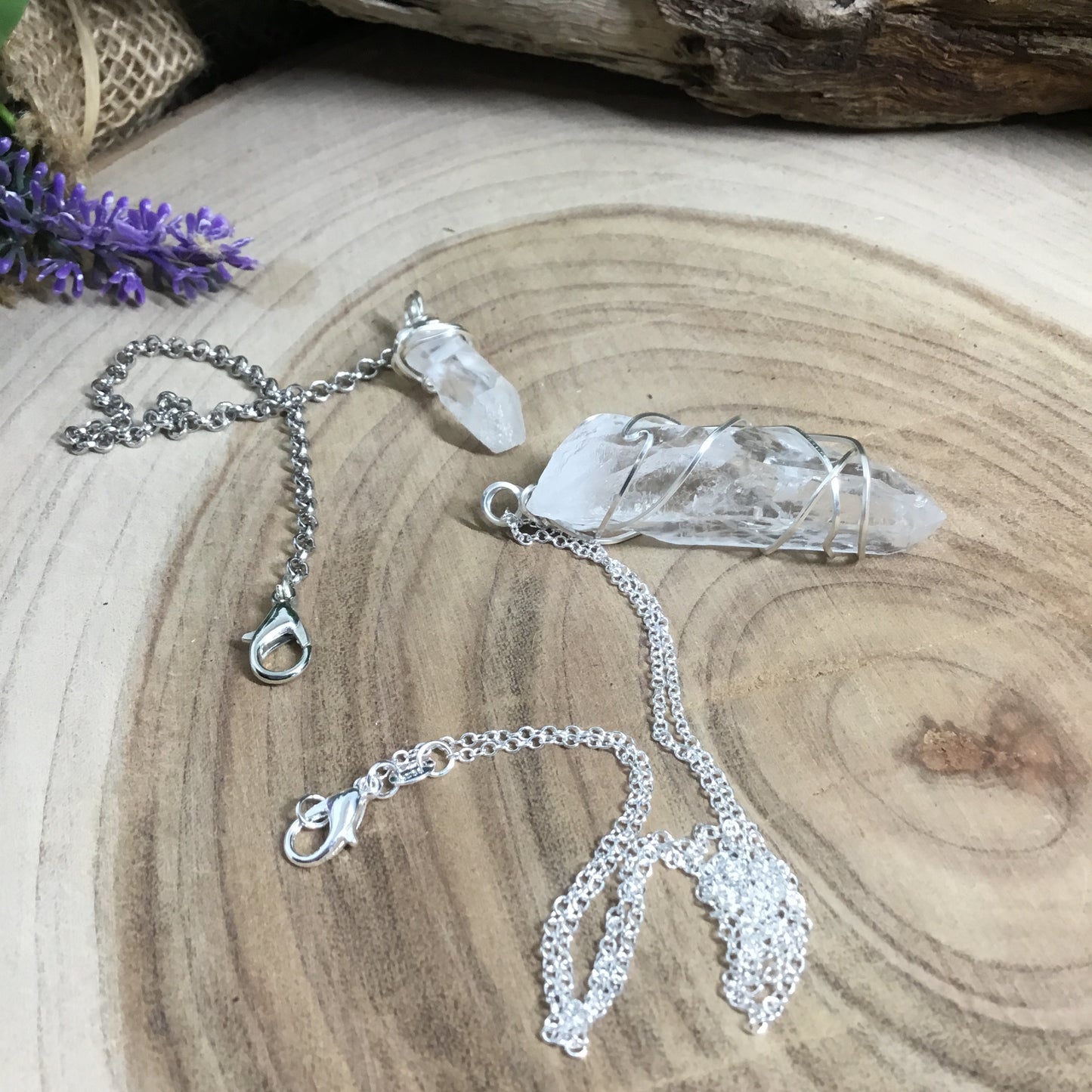 Lazer Quartz pendant/pendulum. Divination -  Energy Work Tool