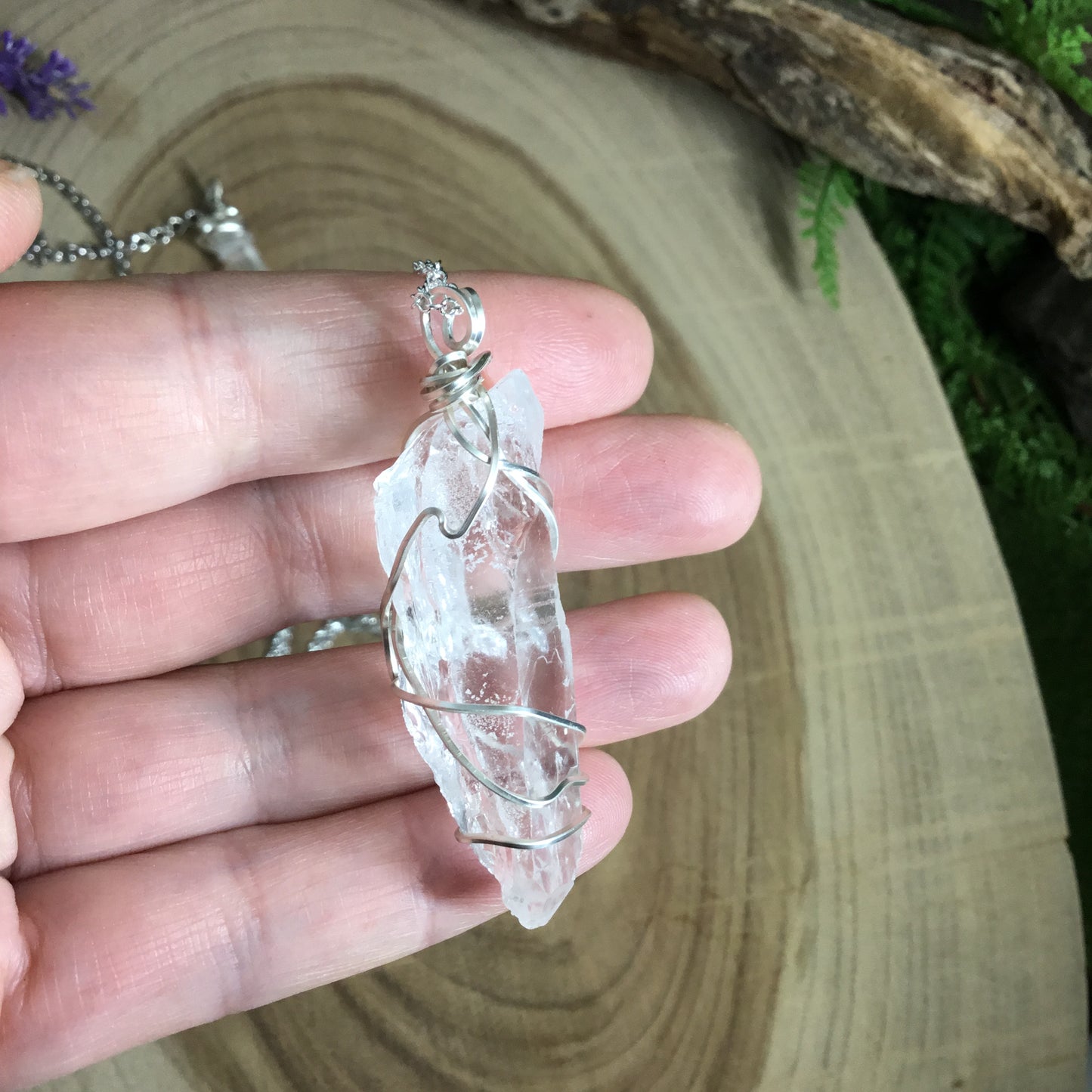 Lazer Quartz pendant/pendulum. Divination -  Energy Work Tool