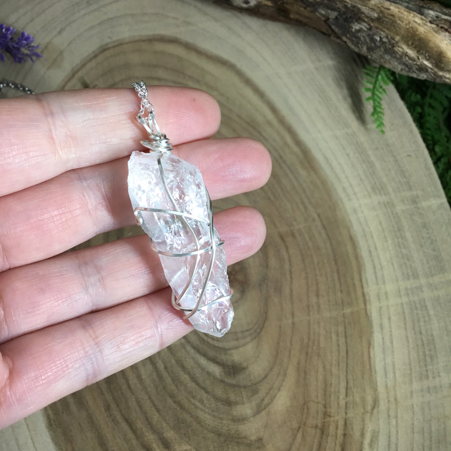 Lazer Quartz pendant/pendulum. Divination -  Energy Work Tool