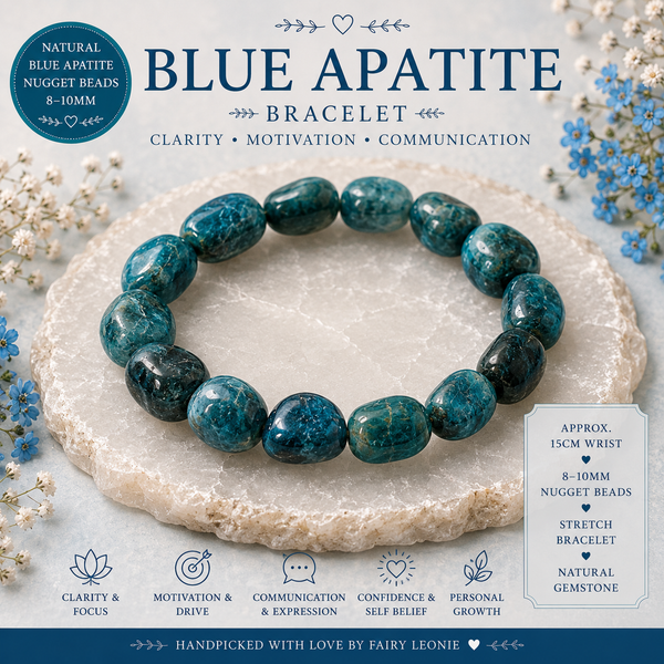 Blue Apatite Bracelet – Clarity • Motivation • Communication