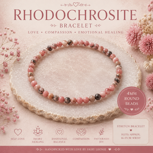 Rhodochrosite Bracelet – Love • Compassion • Emotional Healing