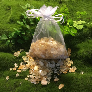 Crystal Chip Bulk Grid Bag CITRINE