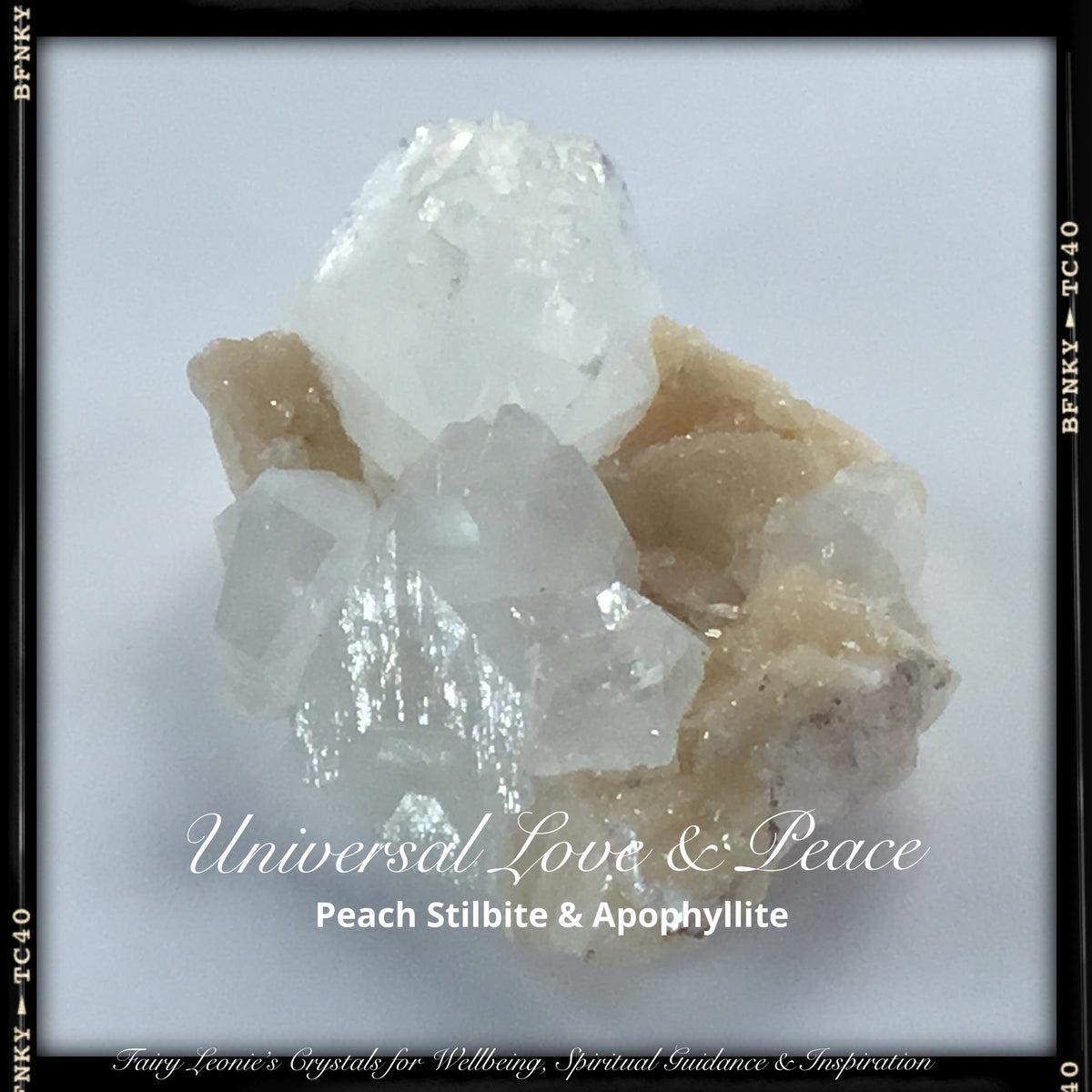 Crystals for Love #4 APOPHYLLITE with Stilbite