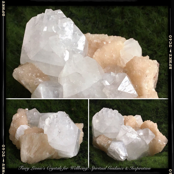 Crystals for Love #4 APOPHYLLITE with Stilbite