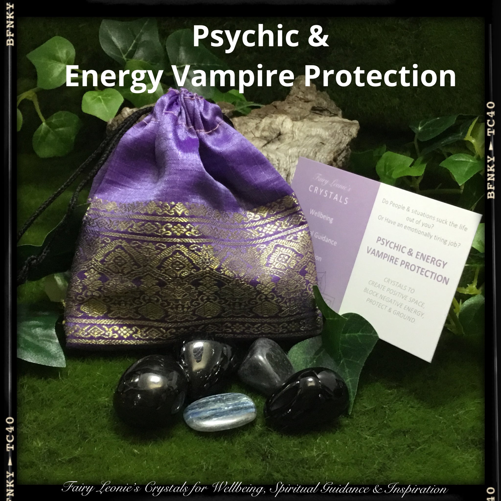 Psychic & “Energy Vampire” Protection Crystal Prescription Kit