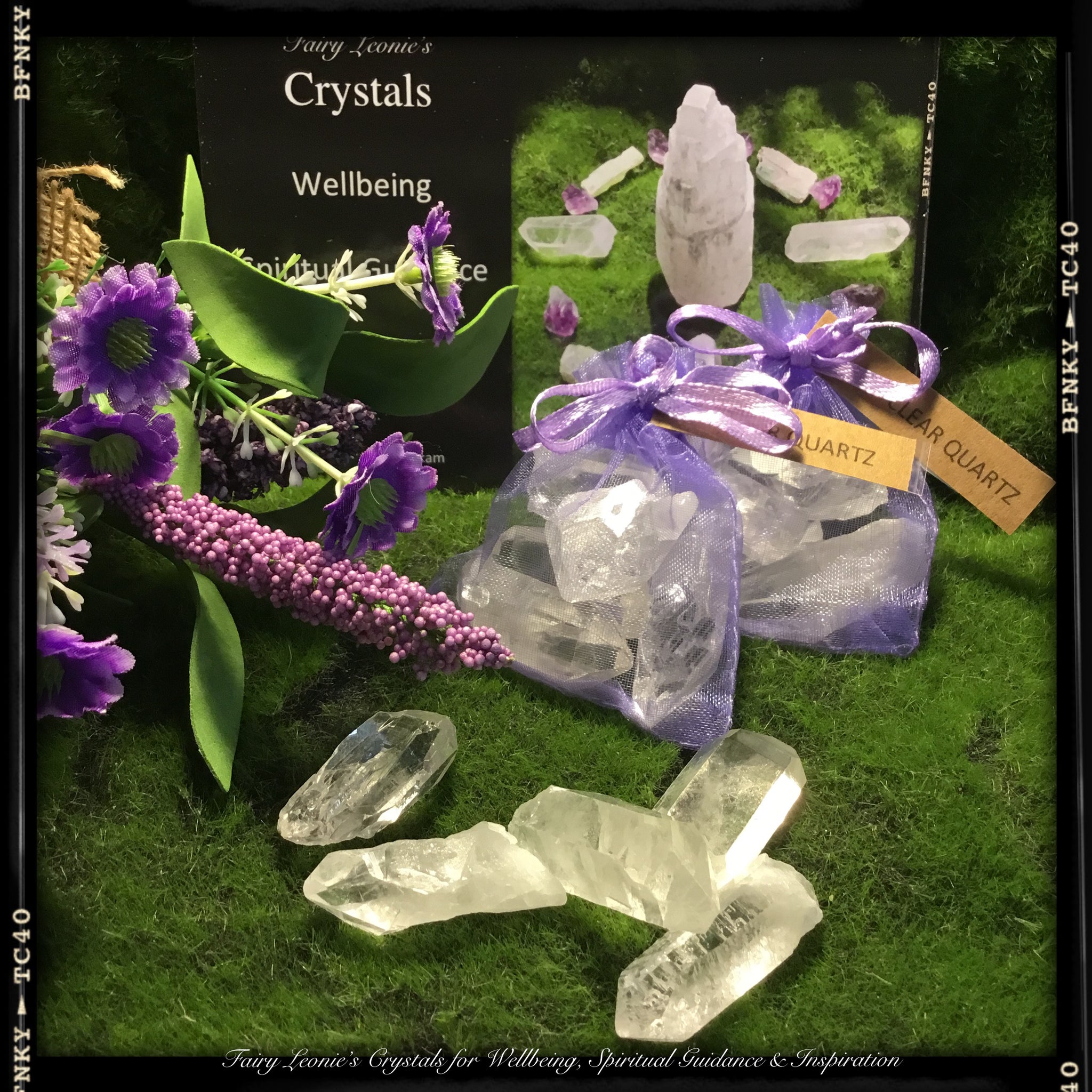 DIY Crystal Grid Mini clear quartz Pack "HARMONY & POSITIVITY"