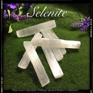 Crystal Grid SELENITE WAND Activator